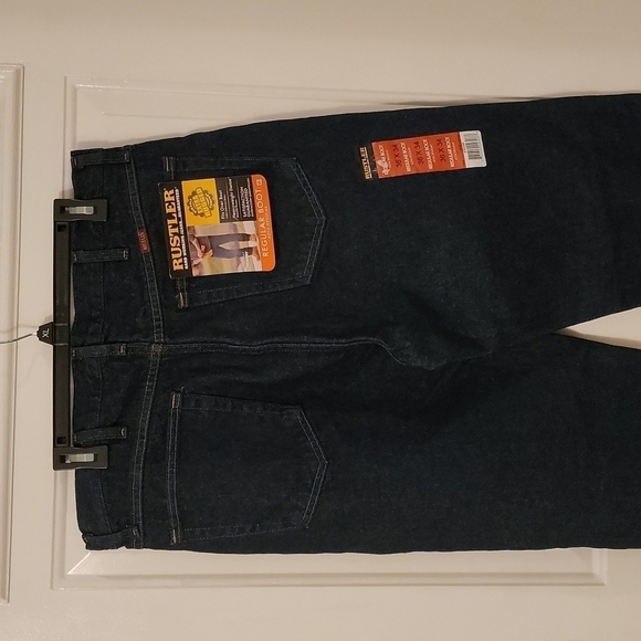 Rustler Mens Regular Boot Cut Jeans - Picture 3 of 6
